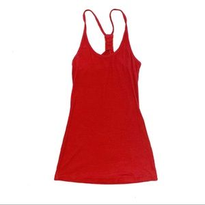 Red racerback tank